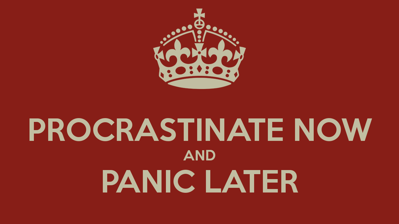 Perfectionism procrastination essay